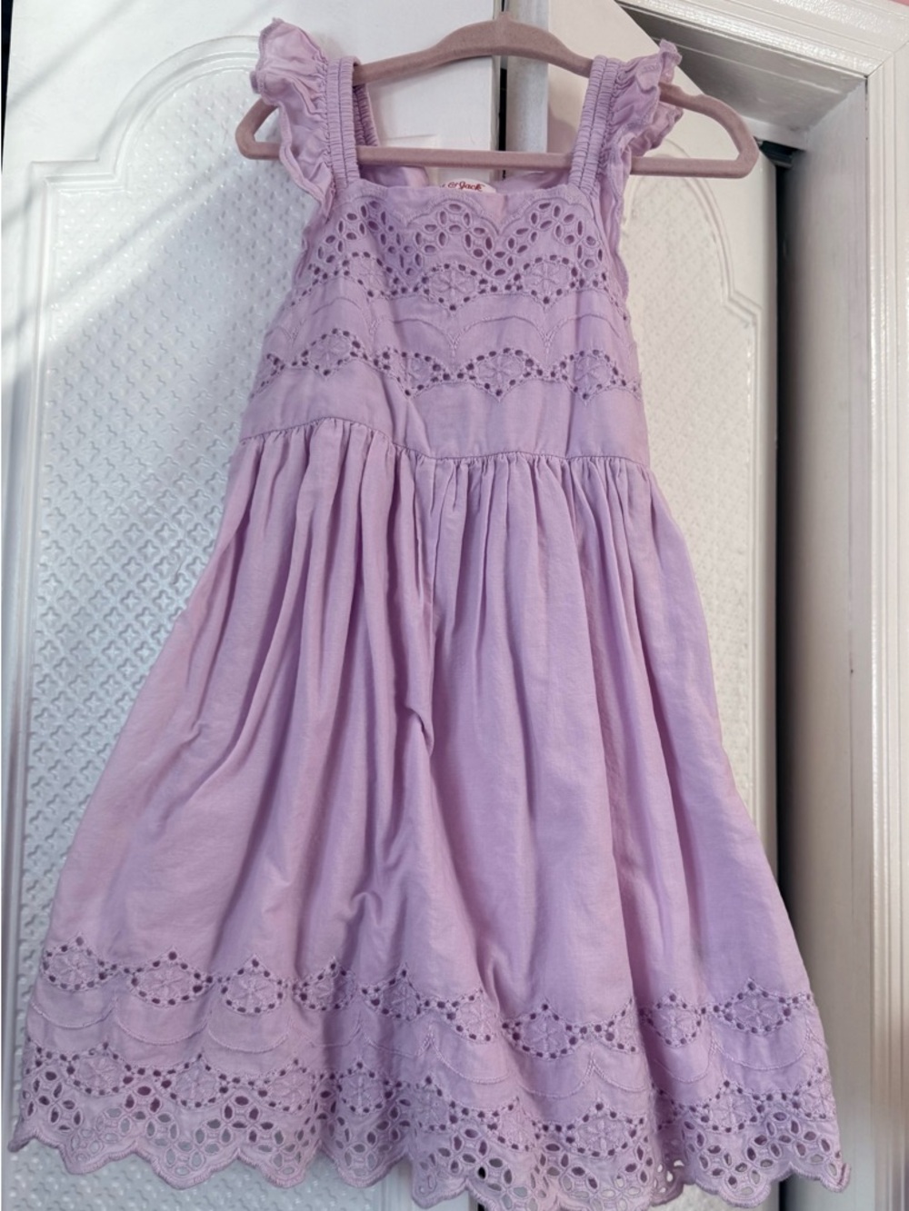 Cat & Jack Lavender Eyelet Sundress